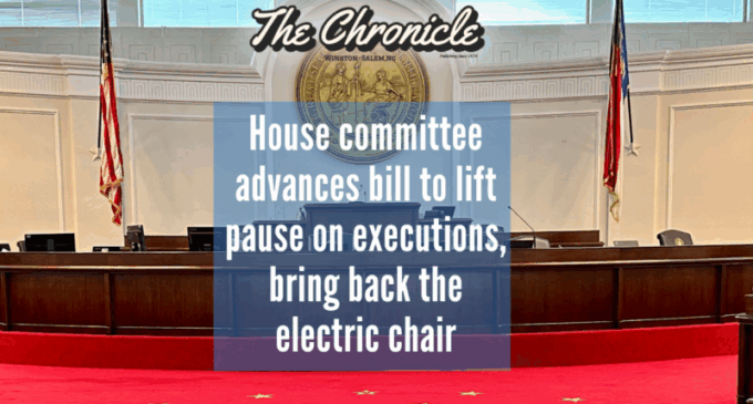 House committee advances bill to lift pause on executions, bring back the electric chair 