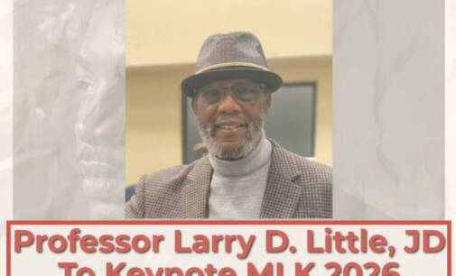 Professor Larry Little to Keynote 2026 MLK Prayer Breakfast