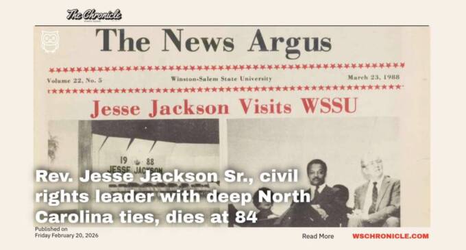 Rev. Jesse Jackson Sr., civil rights leader with deep North Carolina ties, dies at 84