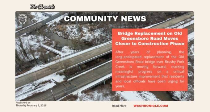 Bridge Replacement on Old Greensboro Road Moves Closer to Construction Phase