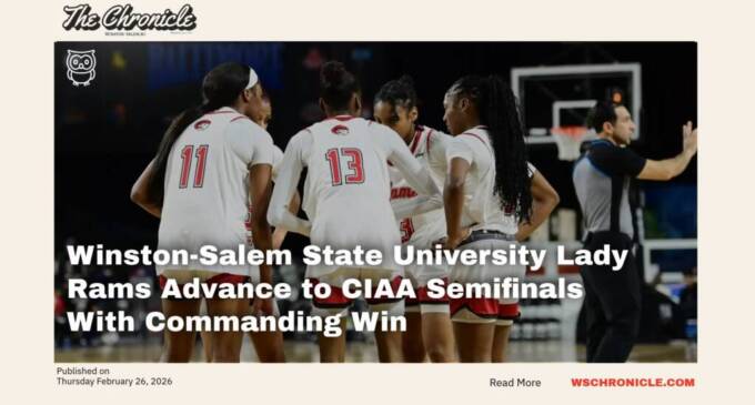 Winston-Salem State University Lady Rams Advance to CIAA Semifinals With Commanding Win