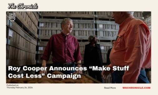 Roy Cooper Announces “Make Stuff Cost Less” Campaign