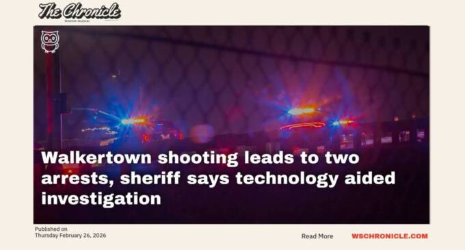 Walkertown shooting leads to two arrests, sheriff says technology aided investigation