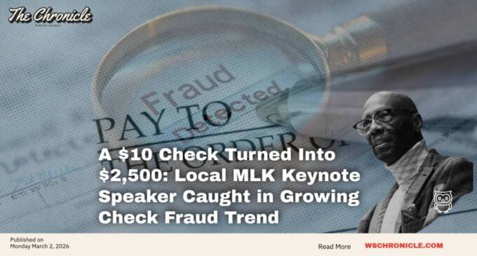 A $10 Check Turned Into $2,500: Local MLK Keynote Speaker Caught in Growing Check Fraud Trend