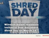 Winston-Salem residents invited to free document Shred Day on March 14
