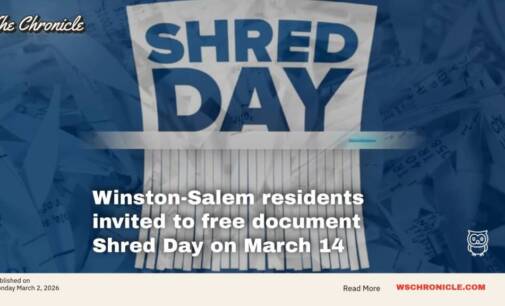 Winston-Salem residents invited to free document Shred Day on March 14