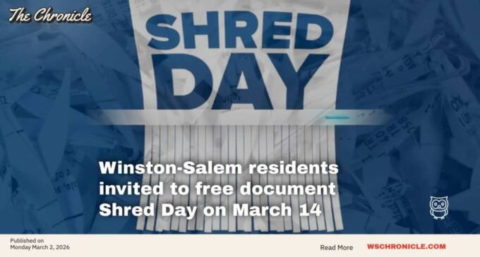 Winston-Salem residents invited to free document Shred Day on March 14