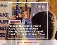 Cooper Highlights Health Care Affordability Plan During Greensboro Stop of “Make Stuff Cost Less” Tour