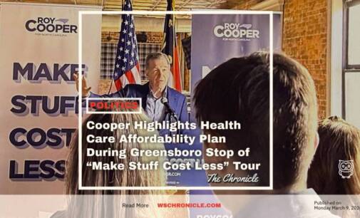 Cooper Highlights Health Care Affordability Plan During Greensboro Stop of “Make Stuff Cost Less” Tour