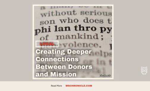 Creating Deeper Connections Between Donors and Mission